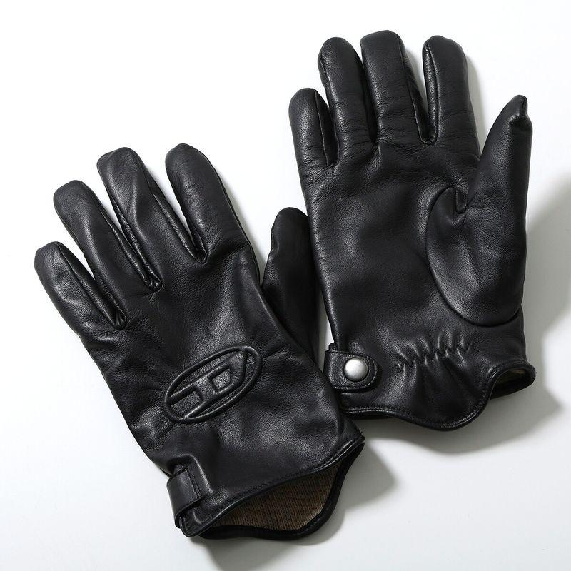 DIESEL（ディーゼル） レザーグローブ G-REIES A12826 0AKAN メンズ