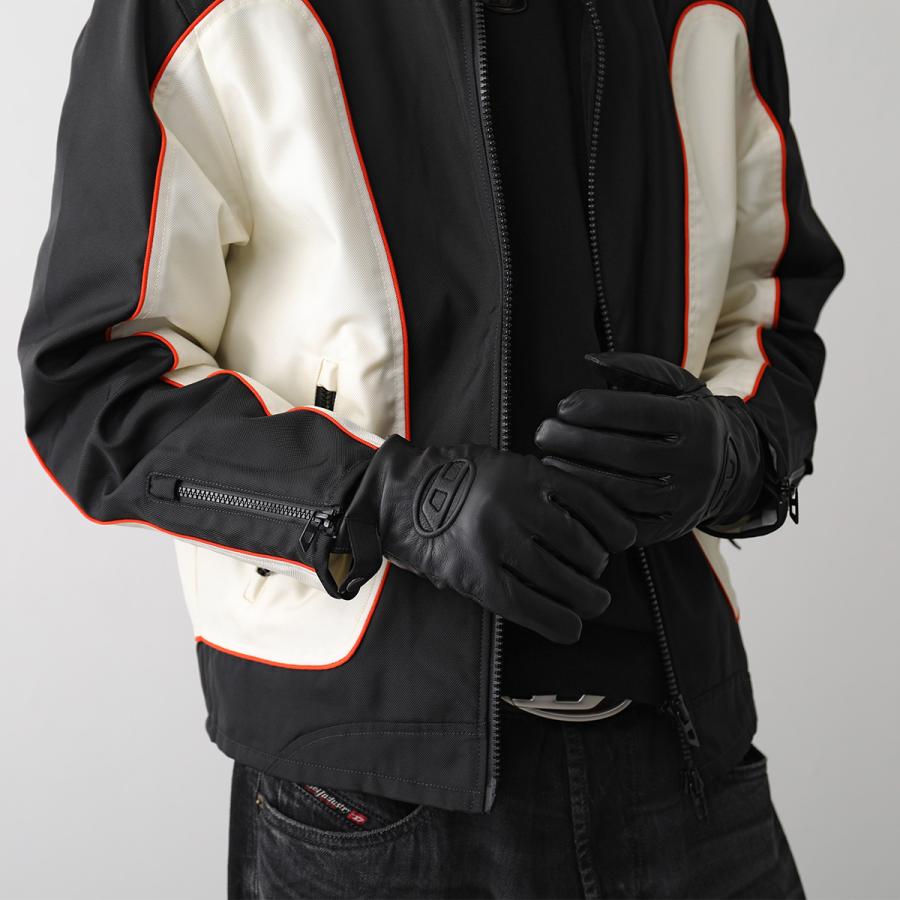 DIESEL（ディーゼル） レザーグローブ G-REIES A12826 0AKAN メンズ