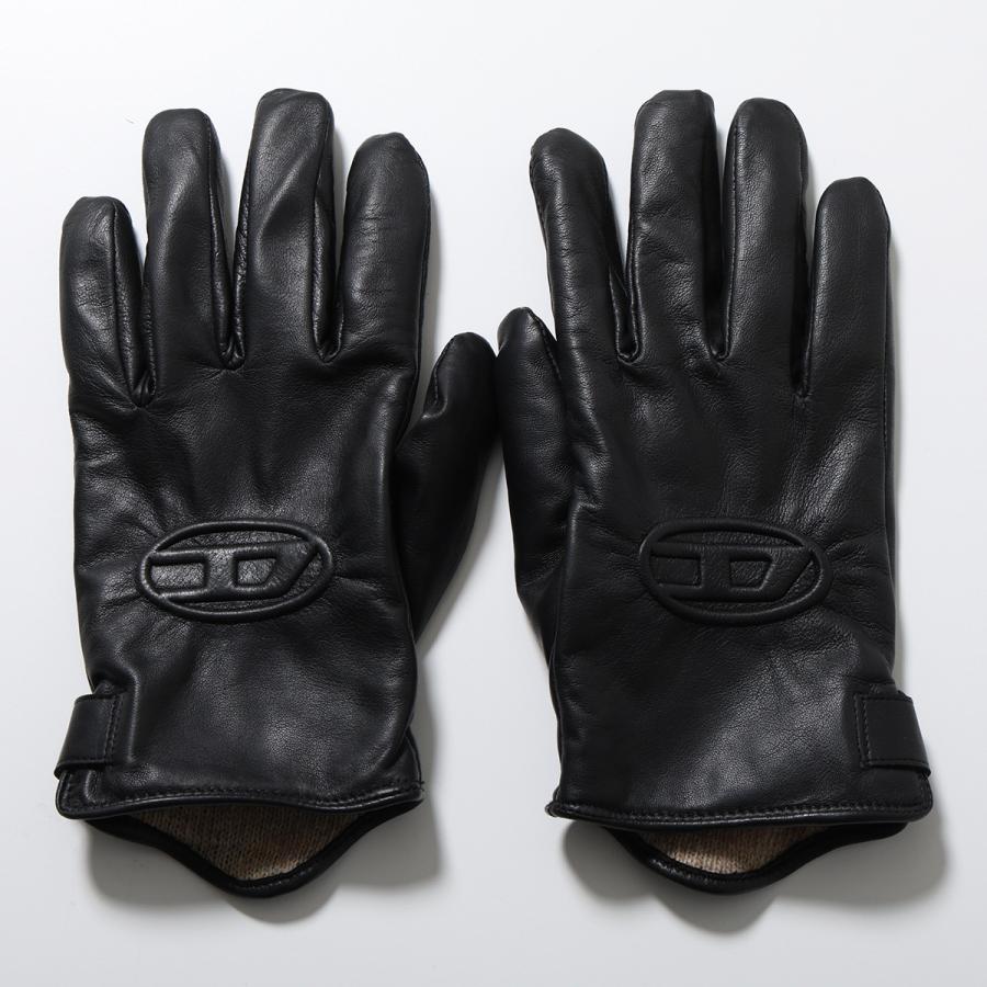 DIESEL（ディーゼル） レザーグローブ G-REIES A12826 0AKAN メンズ