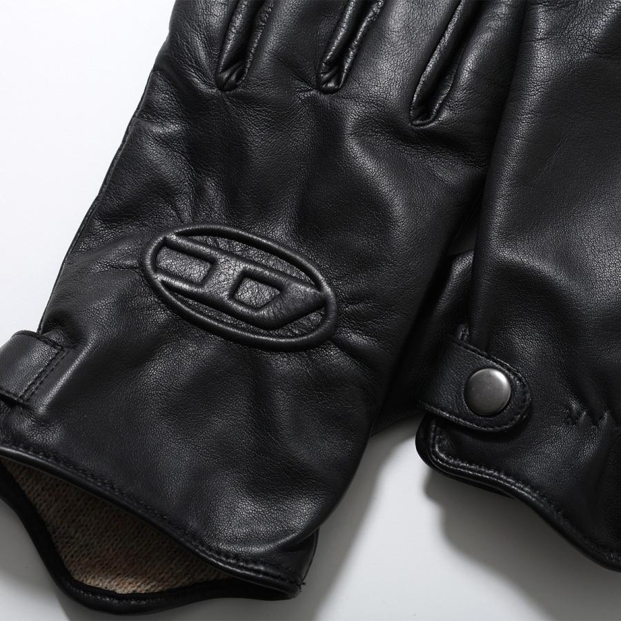 DIESEL（ディーゼル） レザーグローブ G-REIES A12826 0AKAN メンズ