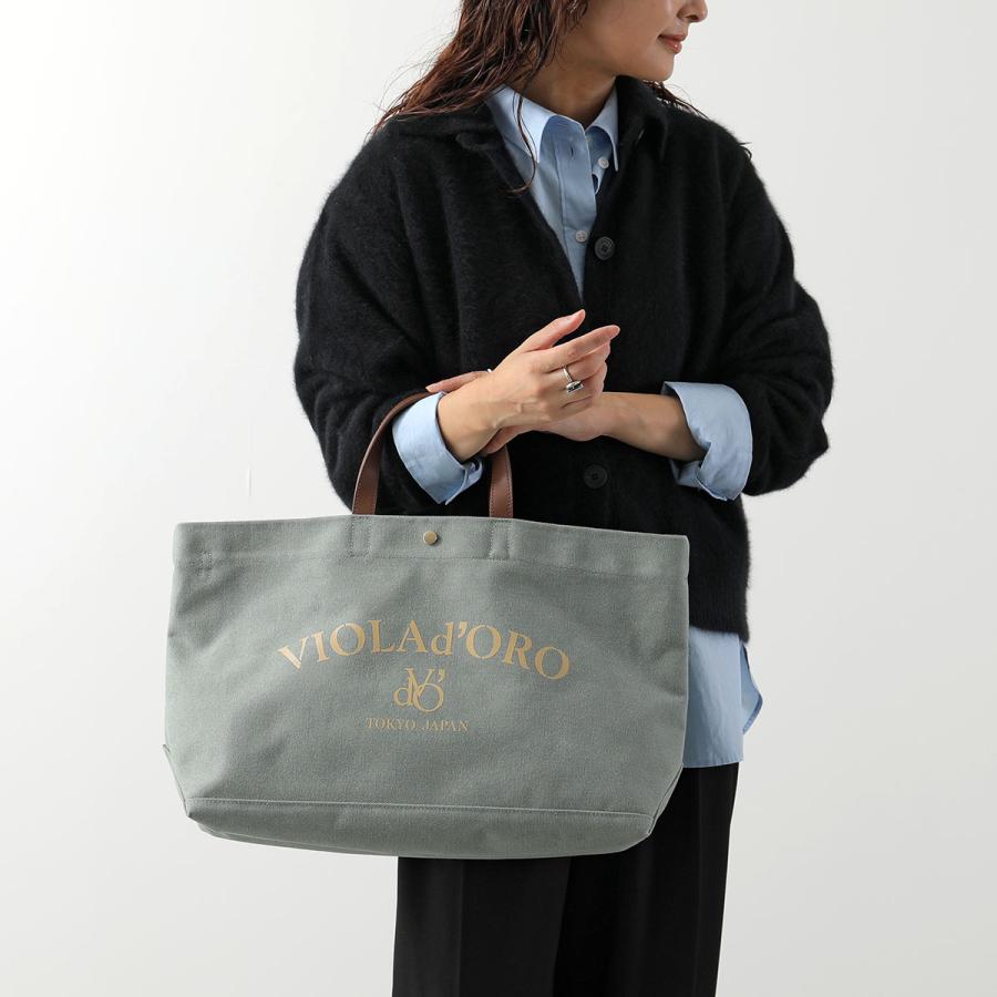 VIOLAd'ORO（ヴィオラドーロ） トートバッグ CANVAS BAG BIANCA