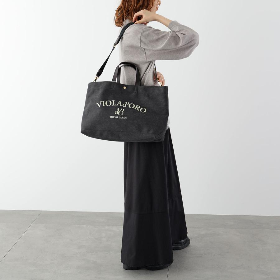 VIOLAd'ORO（ヴィオラドーロ） トートバッグ CANVAS BAG BIANCA