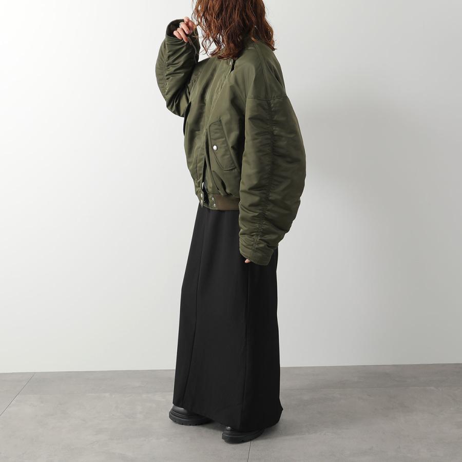 22AW CELINE バックロゴ MA-1 ボンバージャケット 48 グレー CELINE（セリーヌ） ボンバージャケット RV19T0P55.02KK メンズ