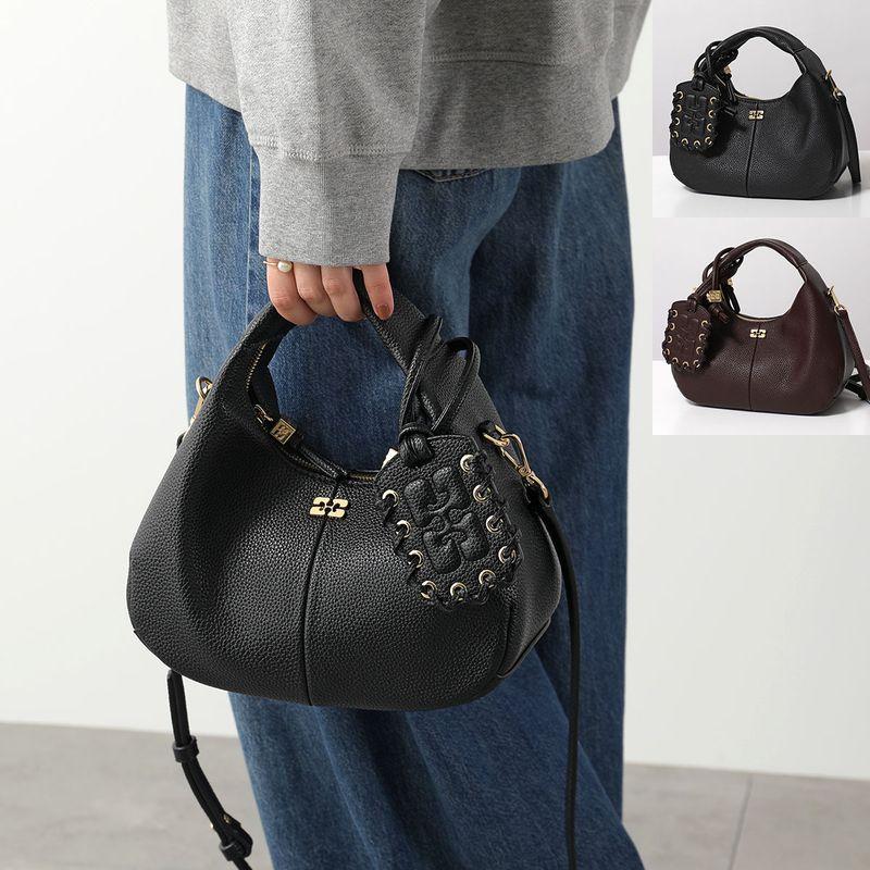 GANNI（ガニー） ハンドバッグ Hobo Mini Grained A6976 A7102