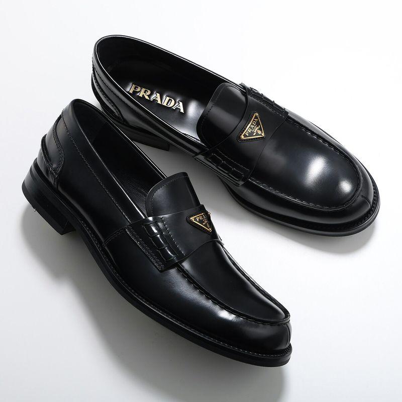 PRADA（プラダ） ローファー 2DB223 FX000 メンズ ブラッシュドレザー
