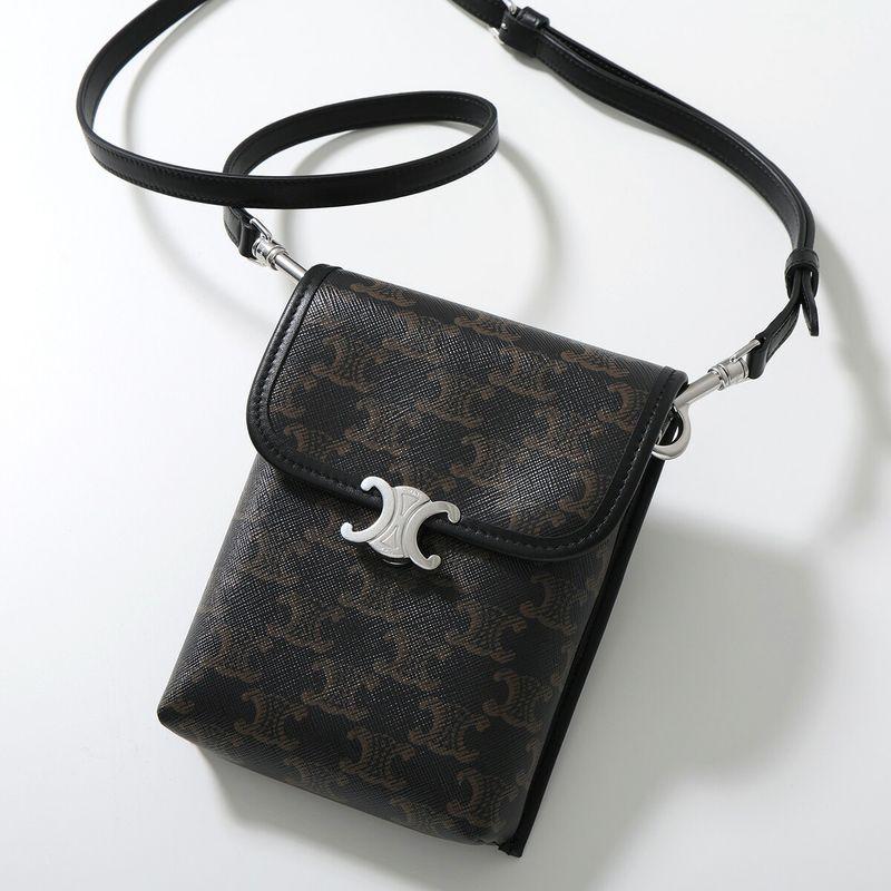 CELINE トリオンフ キャンバス ショルダーバッグ CELINE（セリーヌ） ショルダーバッグ VERTICAL POUCH バーティカル