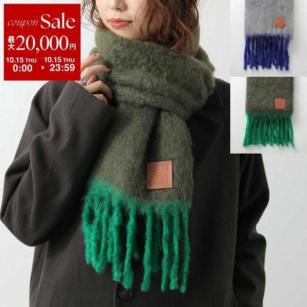 未使用★LOEWEモノトーンストールマフラー LOEWE（ロエベ） マフラー F811257XA2 レディース メンズ アナグラム