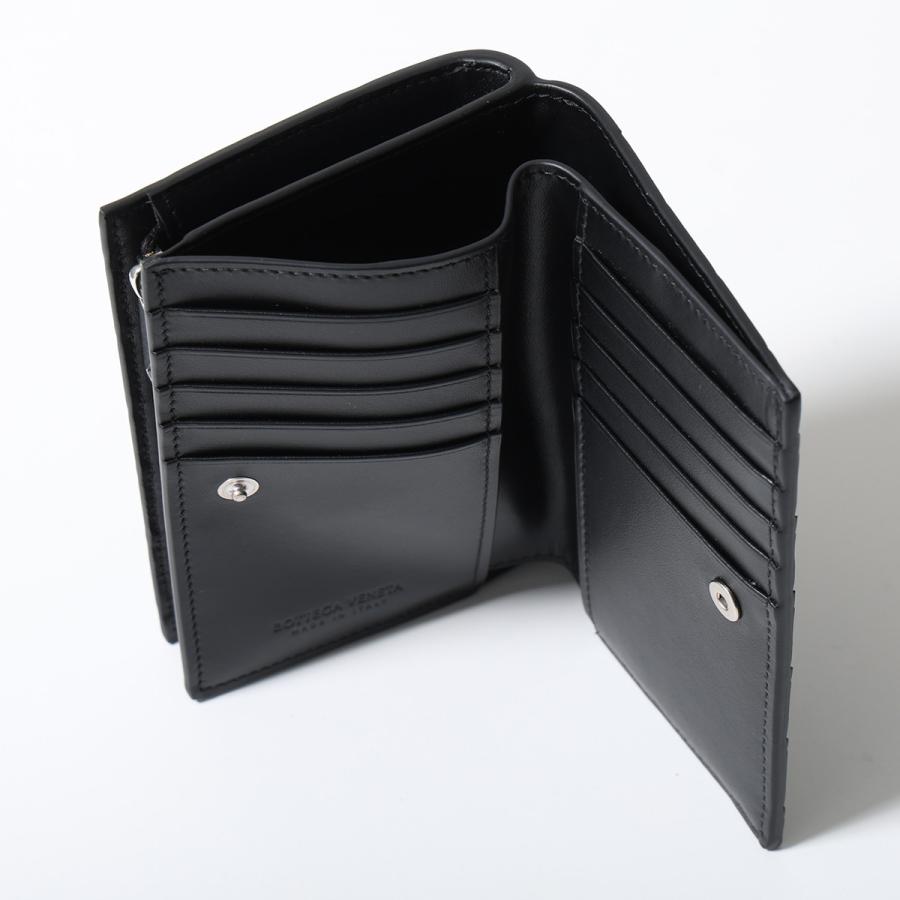 ボッテガヴェネタ ミニ財布 イントレチャート 美品 BOTTEGA VENETA（ボッテガ・ヴェネタ） 二つ折り財布 796958 VCPQ4