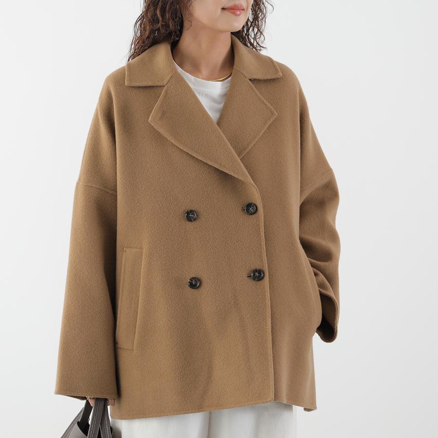 【値下げ・美品】CLOCHE ピーコート（ブラウン） cloche（クロッシェ） クロシェ Pコート 652-84500 レディース