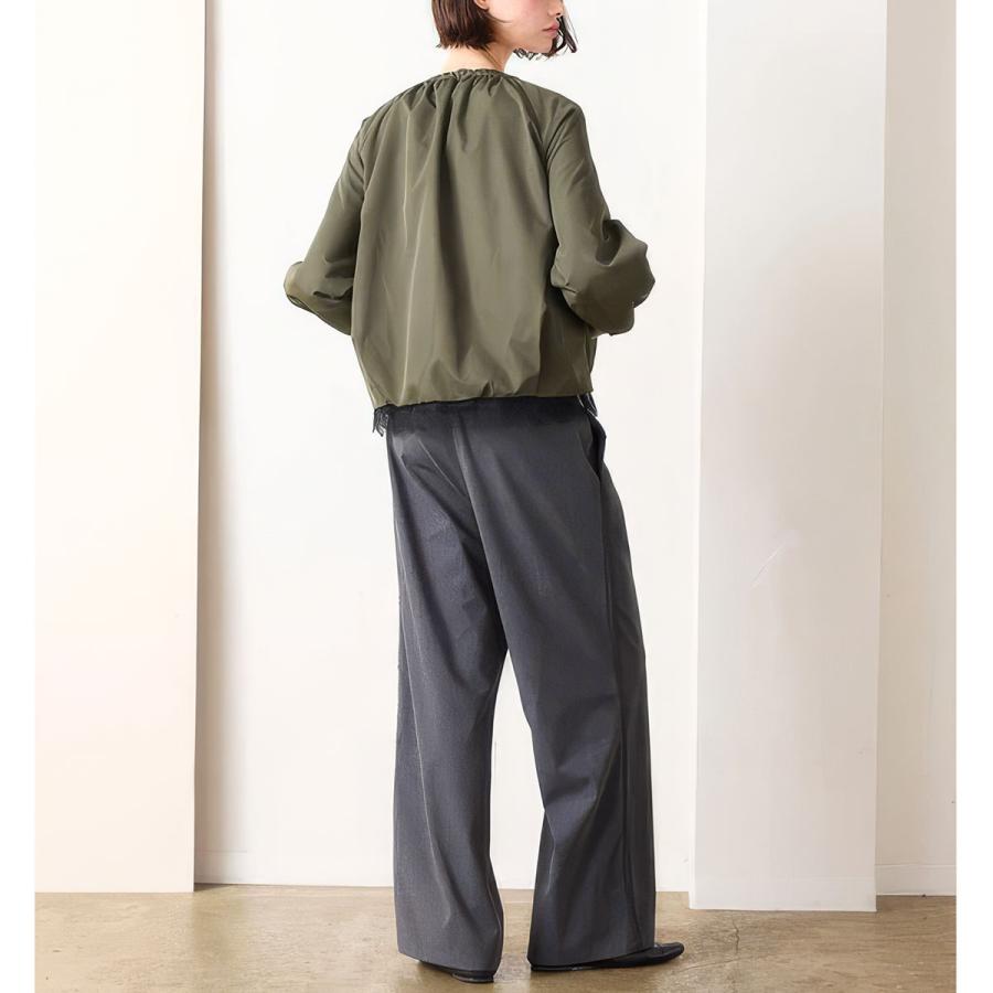 Marilyn Moon（マリリンムーン） ブルゾン scallop-lace hem twill