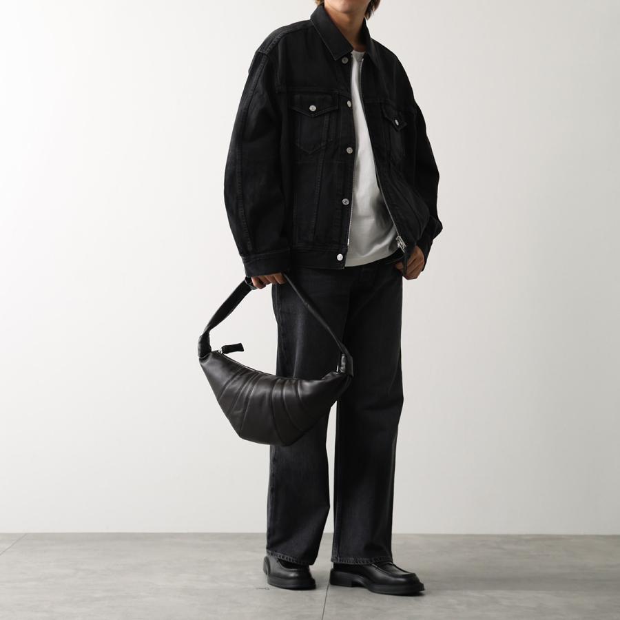 ゆ*ー様 フランス製⭐︎MEIER BRUECMER⭐︎黒レザー⭐︎ロンググロー LEMAIRE（ルメール） ショルダーバッグ MEDIUM CROISSANT BAG