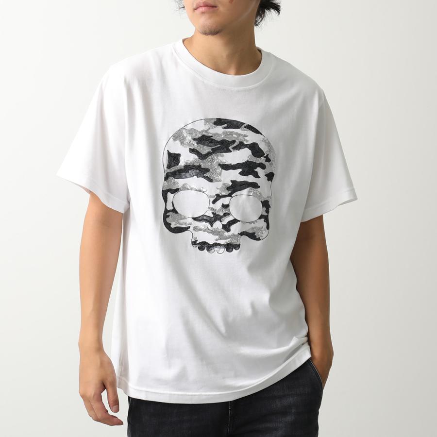HYDROGEN スカルプリント Tシャツ XL ホワイト HYDROGEN（ハイドロゲン） 【訳あり-XLのみ】HYDROGEN Tシャツ HYD