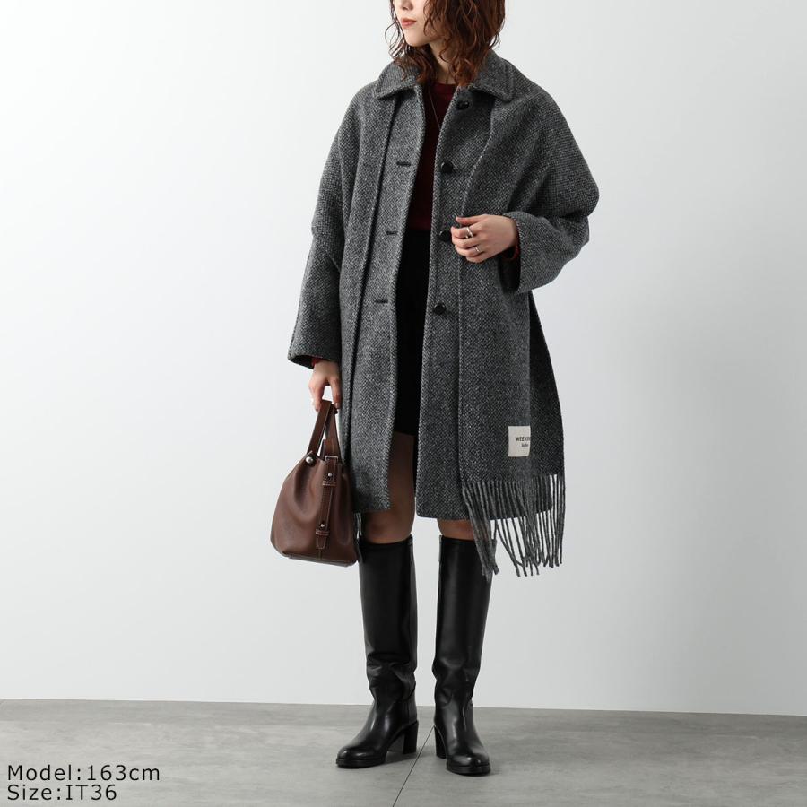 Max Mara Weekend line ツイード ロングコート　44サイズ MAXMARA WEEKEND LINE（マックスマーラウィークエンドライン） WEEKEND