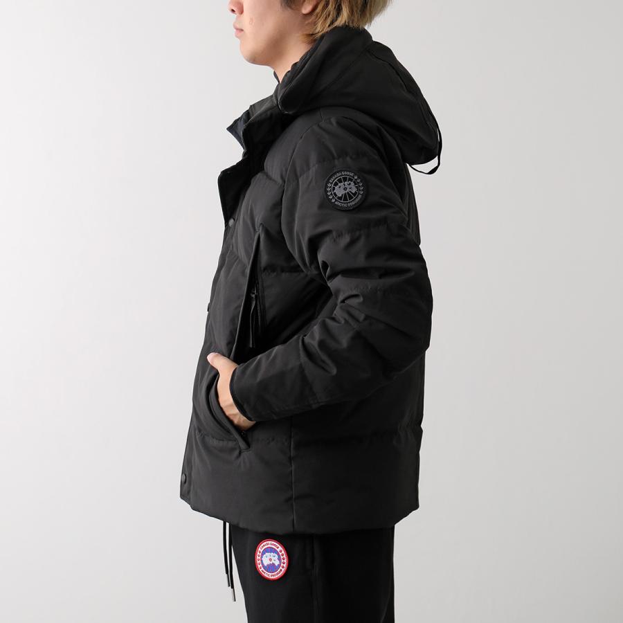   ブラックレーベル ダウンジャケット S フード付き CANADA GOOSE（カナダグース） CANADA GOOSE BLACK LABEL ブラック