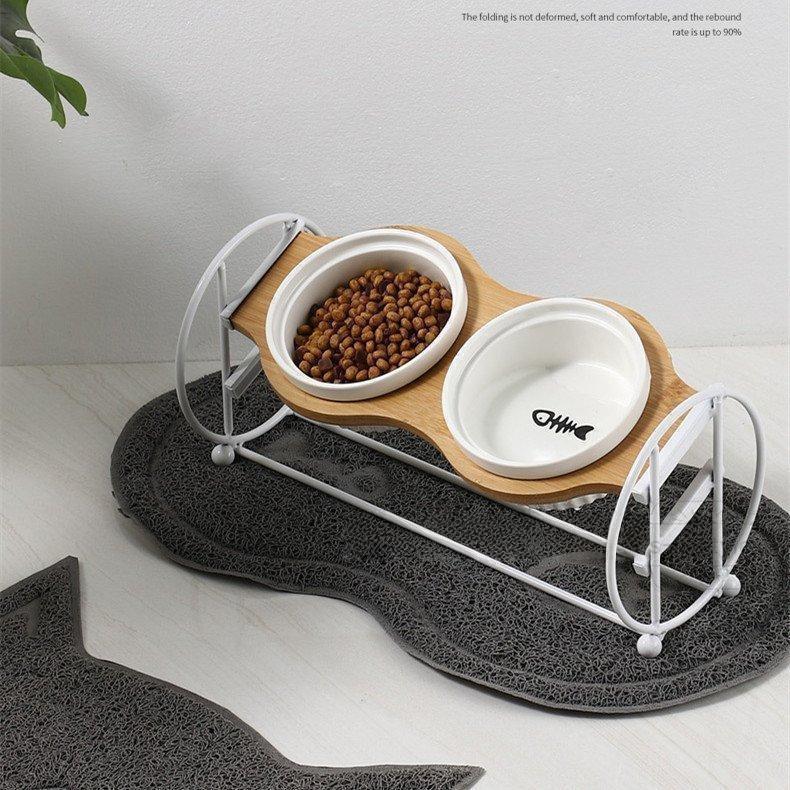 ペットボウル 猫食器 猫用 フード ボウル 猫餌入れ 食器台 2段階調整