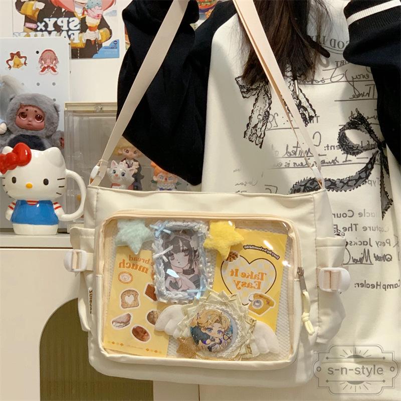 ショルダーバッグ 痛バッグ 推し入れ ぬいぐるみバッグ フラップ