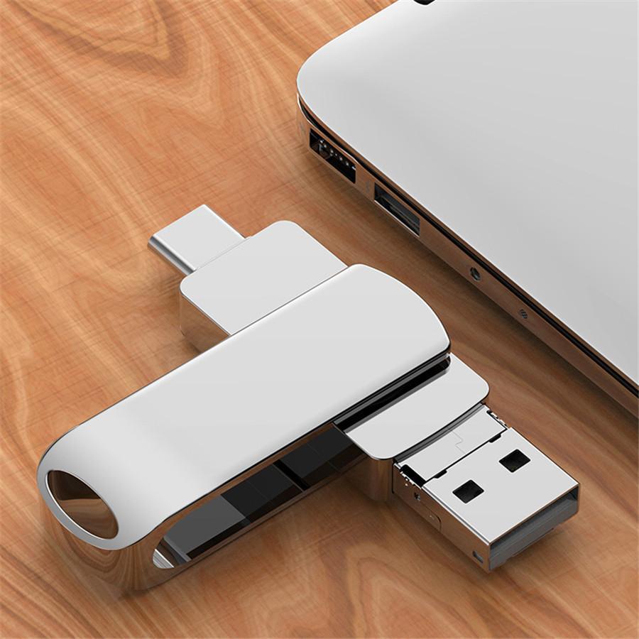 128GB フラッシュメモリ IOS/Android/ o 量不足解消 1918 USBメモリー 4in1 128GB 64GB 32GB 16GB iPhone iPad Android PC対応