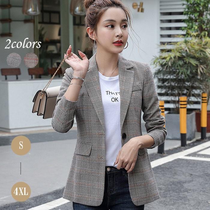 新作 ジャケット チェックジャケット チェック グレーチェック ベージュチェック グレー ベージュ 秋冬 袖折り返し ビジネス 通勤 Ol 女性 オフィスカジ Snstyle 103 S N Style 通販 Yahoo ショッピング