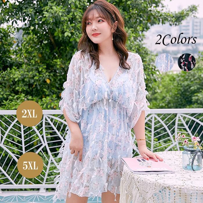 水着 体型カバー 3点セット 大きいサイズ 2xl 3xl 4xl 5xl Xxl Xxxl Xxxxl Xxxxxlレディース ワンピース ブラトップ パンツ パット入り 花柄 スカイブルー Snstyle 2525b S N Style 通販 Yahoo ショッピング