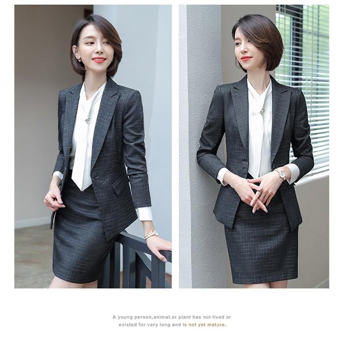 パンツスーツ スカートスーツ スーツセット 秋冬 オールシーズン チェック スーツ レディース ビジネススーツ ネイビー グレー ブラック ビジネス 通 Snstyle 315 S N Style 通販 Yahoo ショッピング