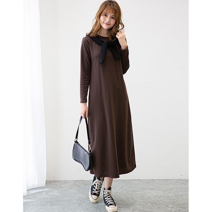 【美品】プリーツプリーズ ロングワンピース マキシ丈 長袖 大きいサイズ XL You Color マキシワンピース 秋 冬 ロングワンピース マキシ丈