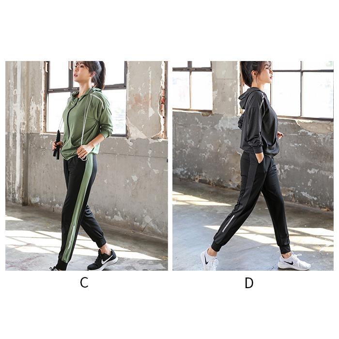 ランニングウェア レディース セット ウォーキング ウェア レディース 上下セット スポーツウェア トレーニングウェア フィットネスウェア ジムウェア Snstyle 4013 S N Style 通販 Yahoo ショッピング