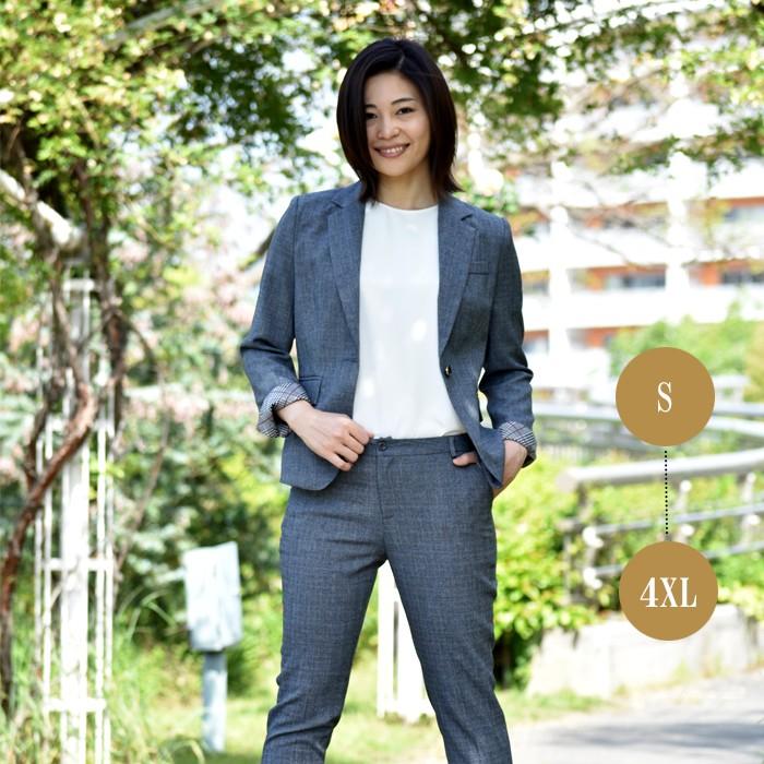 パンツスーツ レディース 2点セット ジャケットパンツセット ジャケット袖折り返し グレー オールシーズン 秋冬 ビジネス 通勤 Ol 女性 オフィスカジュア Snstyle 41 S N Style 通販 Yahoo ショッピング