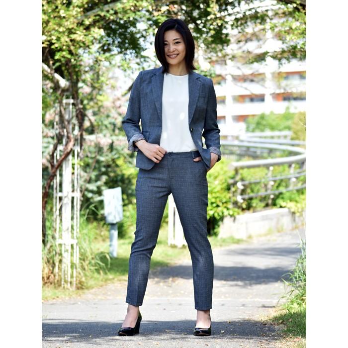 パンツスーツ レディース 2点セット ジャケットパンツセット ジャケット袖折り返し グレー オールシーズン 秋冬 ビジネス 通勤 Ol 女性 オフィスカジュア Snstyle 41 S N Style 通販 Yahoo ショッピング