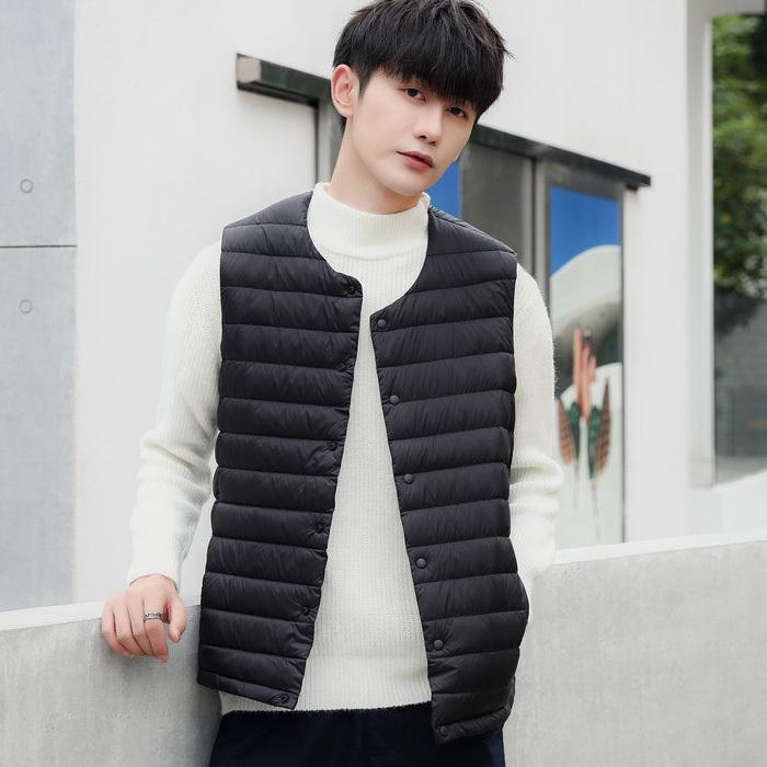 ブラックダウンベスト グランドビュー クロップド ベスト ブラックレーベル(2267WB