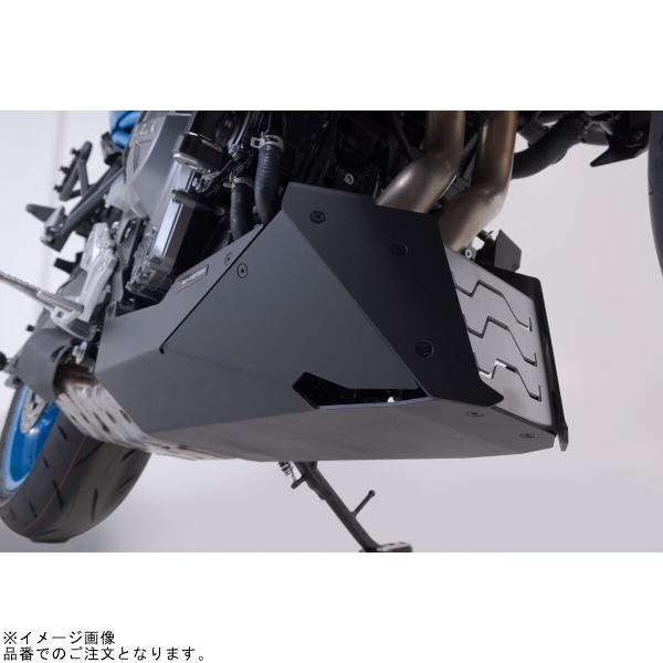 SW-MOTECH SWモテック MSS0584610000 フロントスポイラー ブラック/シルバー GSX-8Sの画像