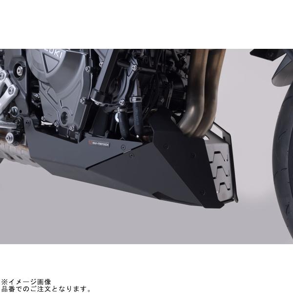 SW-MOTECH SWモテック MSS0584610000 フロントスポイラー ブラック/シルバー GSX-8Sの画像