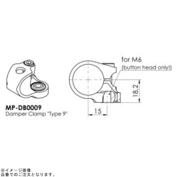 HYPERPRO ハイパープロ 22168246 ボディークランプ 24.6mm TYPE-9(M6) ゴールドの画像