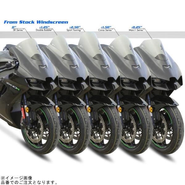 ZERO GRAVITY - ゼログラビティ 1626519 映写幕 ダブル砂上の楼閣 ダークスモーク ZX-10R/RR
