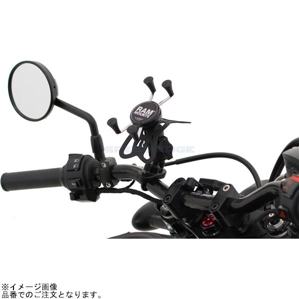 ラムマウント 防振クレイドルスマホホルダー(M)＆U字クランプベース