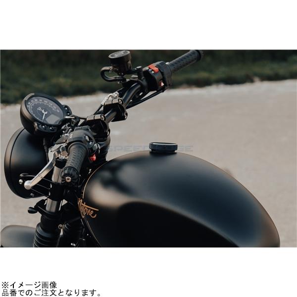 Motone モートーン NXS006 タンクキャップ アルミ ブラック T100/T120 SpeedTwin900 Scrambler900の画像