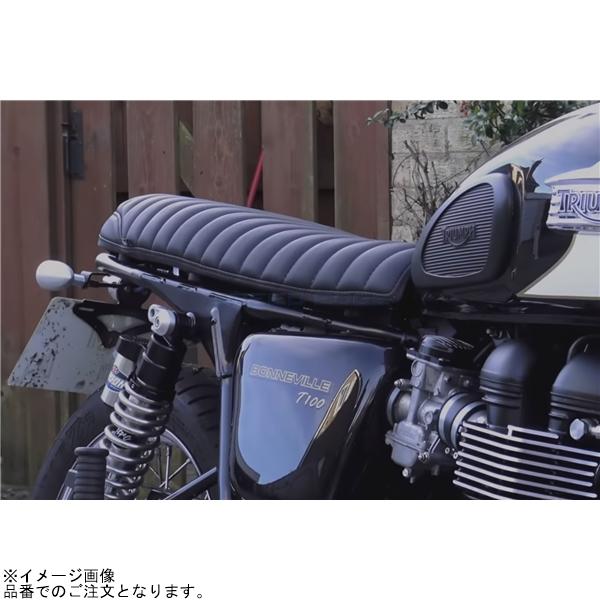 Motone モートーン MSM015 シート スキニー KRAIT リブ ブラック 空冷