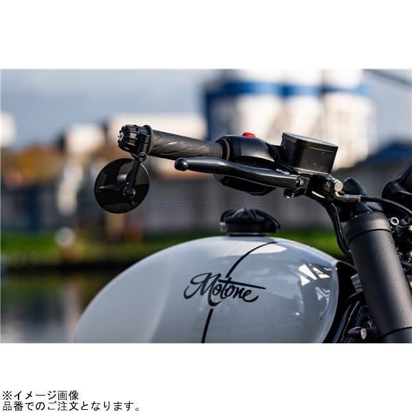 Motone モートーン MRR003 バーエンドミラー TRILINE 80mm アルミ 1個