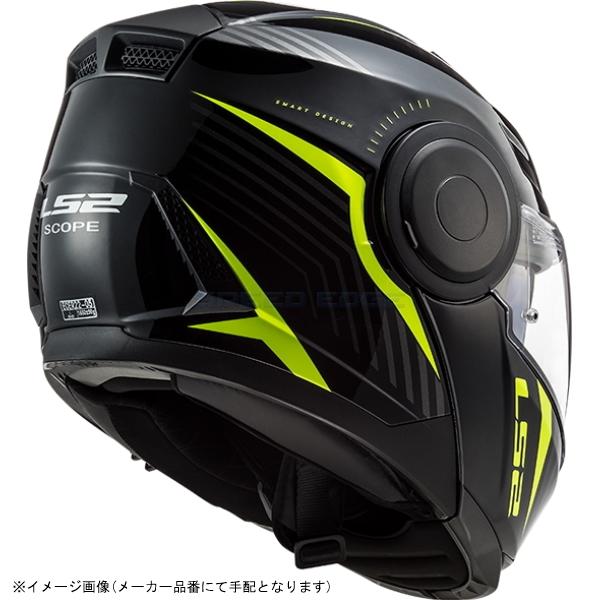 509022054XL LS2 ヘルメット サイズ XL SCOPE SKID BLACK YELLOW