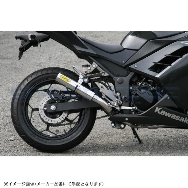 RPM アールピーエム 1076 RPM Ninja250/Z250 サイレンサーカバー ステンレス エキゾースト ステンレスの画像