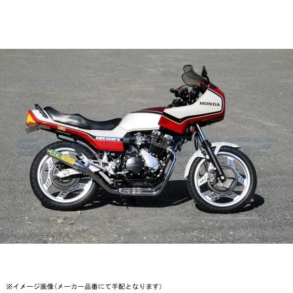 RPM アールピーエム 2006-01 RPM-4in2in1 CBX550F サイレンサーカバー アルミ エキゾースト スチールメッキ_1