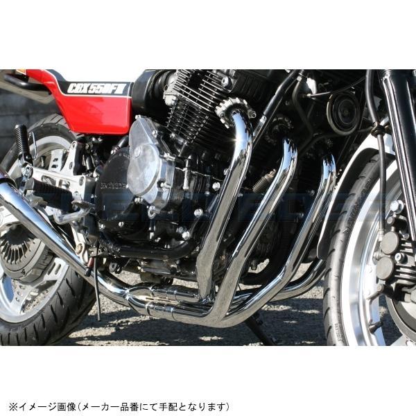 RPM アールピーエム 2006-01 RPM-4in2in1 CBX550F サイレンサーカバー アルミ エキゾースト スチールメッキ_5