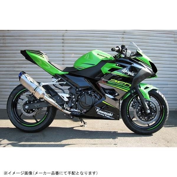 BEET ビート 1002-B56-50 ナサートR-Evo TYPE2 クリアTI NINJA250/400 18- チタンレーシングマフラー