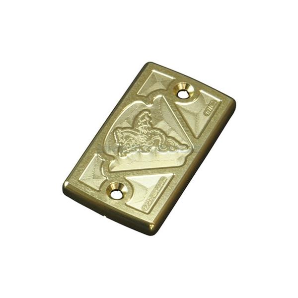 1504円 宅送 R 039 S Gear アールズギア マスターシリンダーキャップ スズキ車用 ワイバンエンブレムタイプ ゴールド Ac00 008s 3