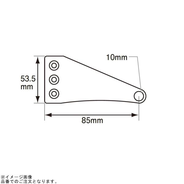 POSH ポッシュ 031148-03 マシンドヘッドライトステー 2サークルクランプタイプ39mm シルバー_1