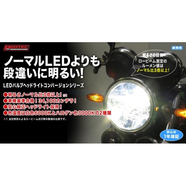 PROTEC プロテック 64017-60 LEDマルチリフレクターヘッドライトキット マルチリフレクターヘッドライトキット 6000K LBH-H31｜s-need｜02