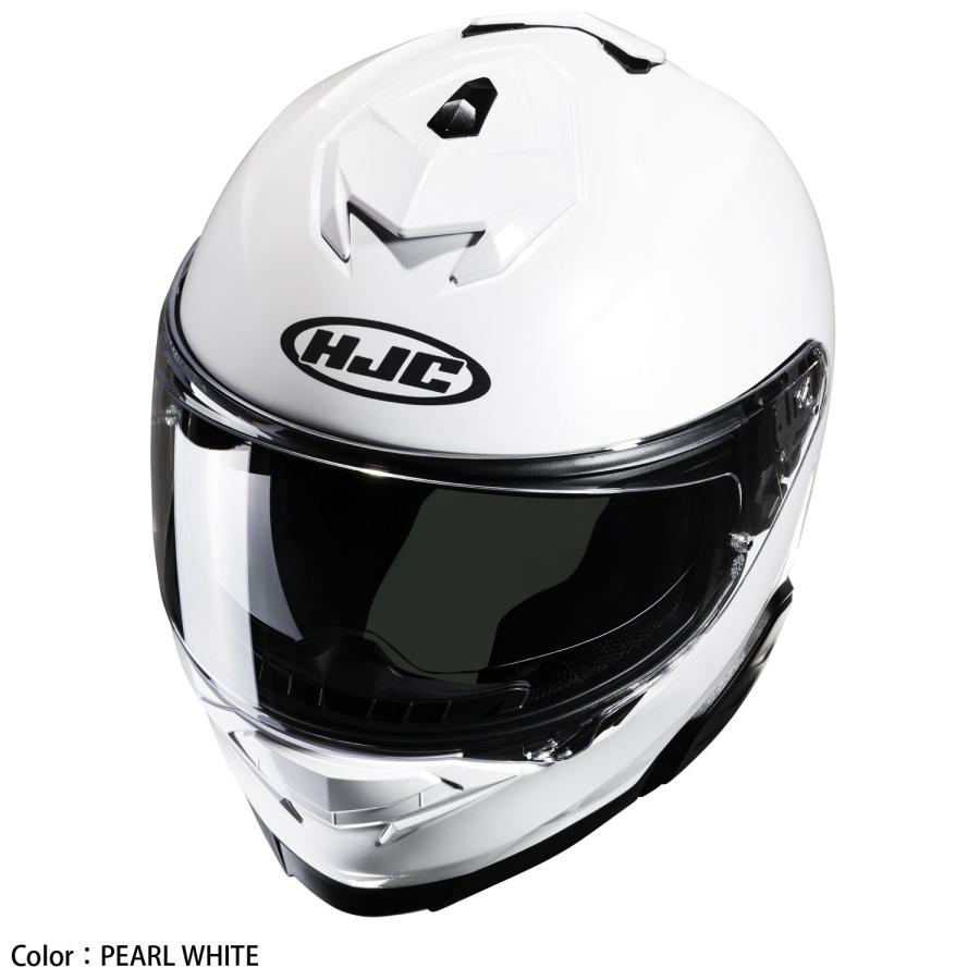 HJC ヘルメット HJH247 i71 ソリッド カラー:PEARL WHITE サイズ:M : S
