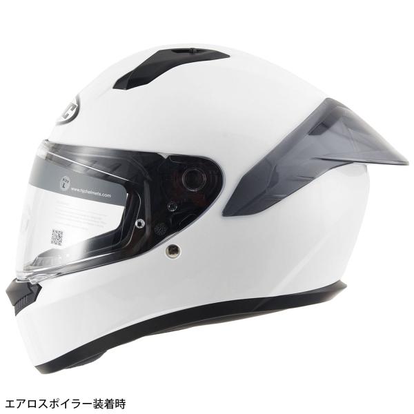 HJC ヘルメット HJP645 エアロスポイラー：C10 カラー:LIGHT SMOKE