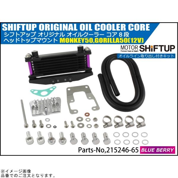 シフトアップ - SHIFTUP 215246-65 エテ公/大猩々 オイルクーラーキット 中核グループ8段 ヘッドトップマウント 取り出し付 黒いこと/ブルーベリー