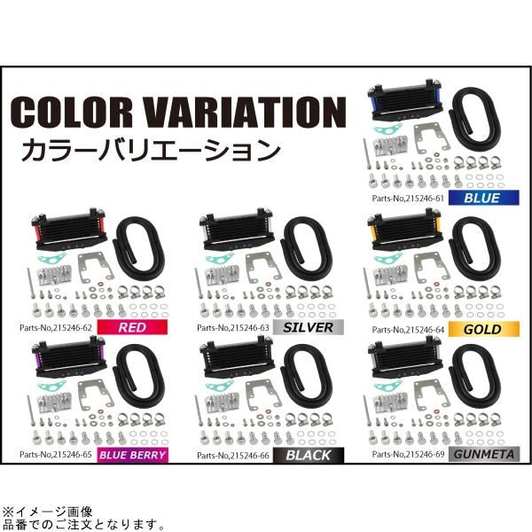 シフトアップ - SHIFTUP 215246-65 エテ公/大猩々 オイルクーラーキット 中核グループ8段 ヘッドトップマウント 取り出し付 黒いこと/ブルーベリー