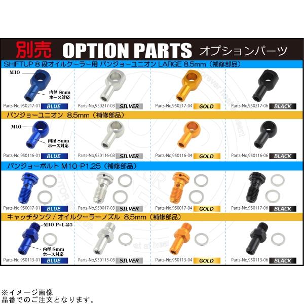 シフトアップ - SHIFTUP 215247-61 エテ公/大猩々 事あたらしい オイルクーラーキット 中核グループ8段 ヘッドボトムマウント 取り出し付 黒いこと中核グループ/青味配管